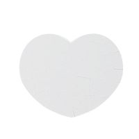 Sublimation  A4 Pearl white magnet Heart puzzle-52 pieces