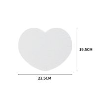 Sublimation  A4 Pearl white magnet Heart puzzle-52 pieces