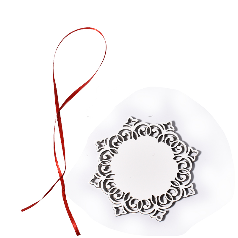 Sublimation MDF Christmas Ornaments Double-side -wreath