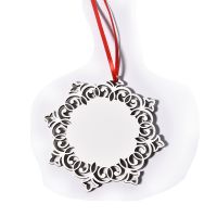 Sublimation MDF Christmas Ornaments Double-side -wreath
