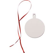 Sublimation double-side MDF Christmas Ornaments-round