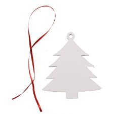 Sublimation double-side MDF Christmas Ornaments-tree