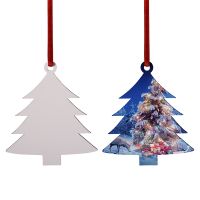 Sublimation double-side MDF Christmas Ornaments-tree