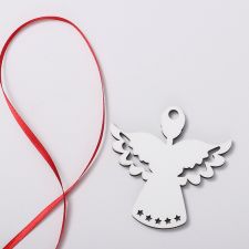 Sublimation double-side MDF Christmas Ornaments-angle