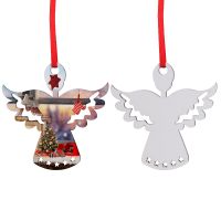 Sublimation double-side MDF Christmas Ornaments-angle