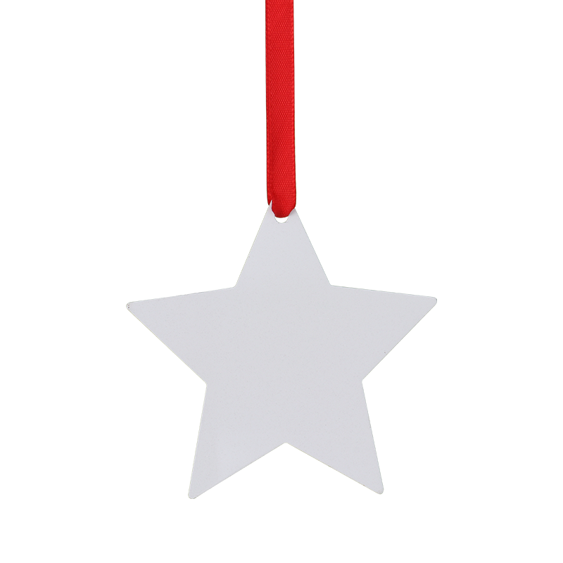 Sublimation Double-side Aluminum  Christmas Ornaments-star