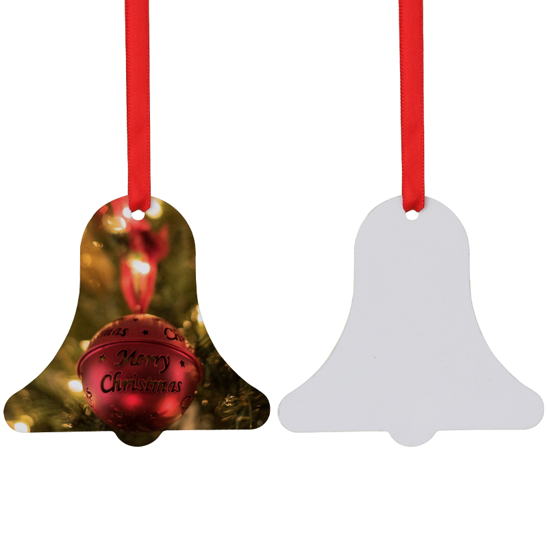 Sublimation Double-side Aluminum Christmas Ornaments-bell