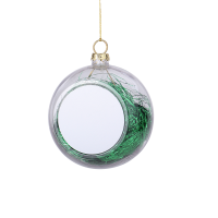 Sublimation Blank 8cm Christmas Ornaments Plastic Ball-purple