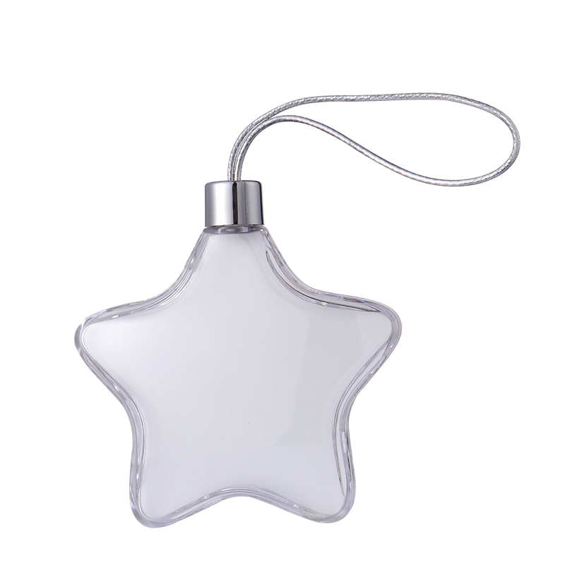 Sublimation Blank Clear Plastic Christmas Ornaments Ball -star