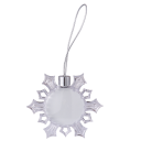 Sublimation Blank Clear Plastic Snowflake Christmas Ornaments -round
