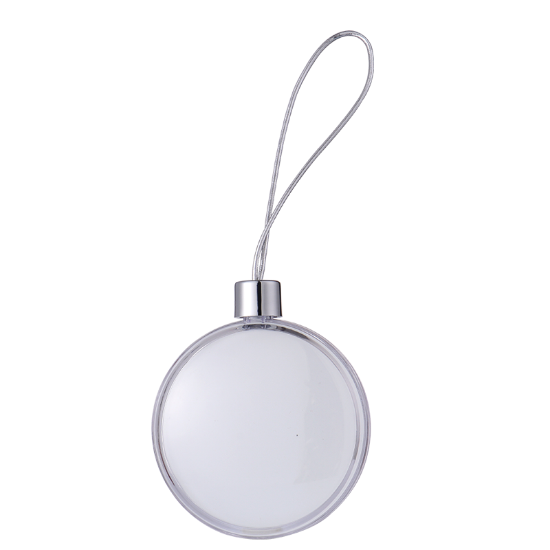 Sublimation Blank Clear Plastic Christmas Ornaments -Oblate circle