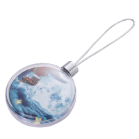 Sublimation Blank Clear Plastic Christmas Ornaments -Oblate circle
