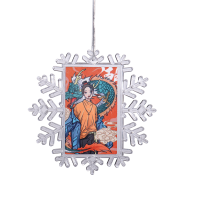 Sublimation Snowflake Transparent Open Blank Clear Plastic Christmas Ornaments-small