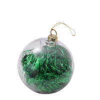 Sublimation Blank 8cm Christmas Ornaments Plastic Ball-green