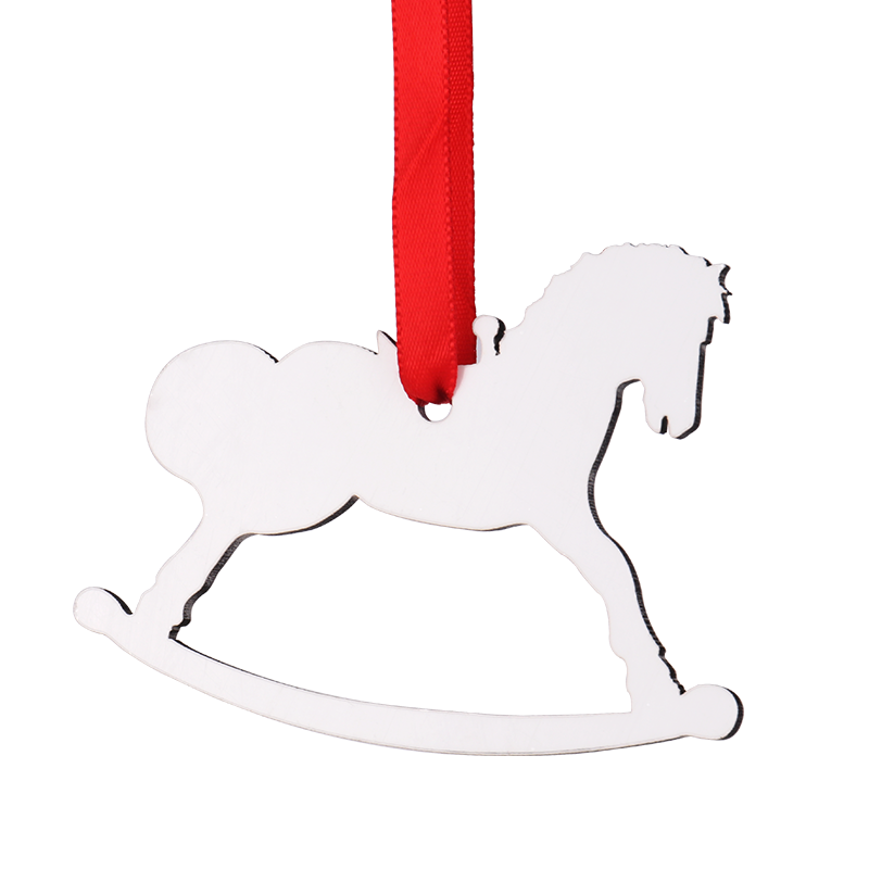 Sublimation MDF Christmas Ornaments Double-side - horse