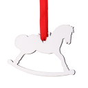 Sublimation MDF Christmas Ornaments Double-side - horse