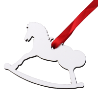 Sublimation MDF Christmas Ornaments Double-side - horse
