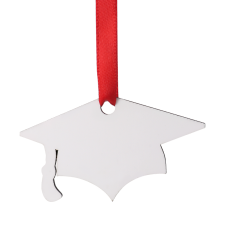 Sublimation MDF Graduation Hat Chritsmas Ornaments