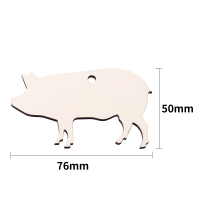 Sublimation MDF Christmas Ornaments-pig