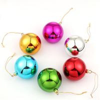 Sublimation Blank Plastic Christmas Ornaments Ball 6cm-blue