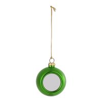 Sublimation Blank Plastic Christmas Ornaments Ball 6cm-gold