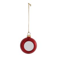 Sublimation Blank Plastic Christmas Ornaments Ball 6cm-gold