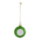 Sublimation Blank Plastic Christmas Ornaments Ball 6cm-green