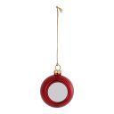 Sublimation Blank Plastic Christmas Ornaments Ball 6cm-rose