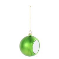 Sublimation Blank Plastic Christmas Ornaments Ball 8cm-gold