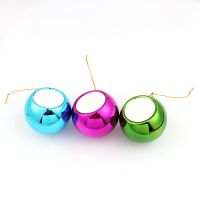 Sublimation Blank Plastic Christmas Ornaments Ball 8cm-gold