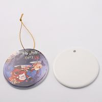 Sublimation Ceramic Christmas Ornaments-Round