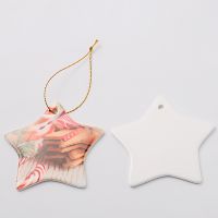 Sublimation Ceramic Christmas Ornaments-star