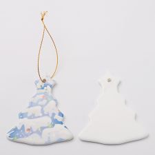 Sublimation Ceramic Christmas Ornaments-tree