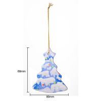 Sublimation Ceramic Christmas Ornaments-tree