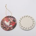 Sublimation Ceramic Christmas Ornaments-round