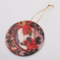 Sublimation Ceramic Christmas Ornaments-round