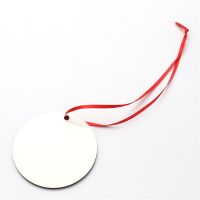 Sublimation Double-side MDF Christmas Ornaments -round