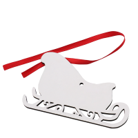 Sublimation Double-side MDF Christmas Ornaments -skates
