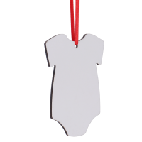 Sublimation Double-side MDF Christmas Ornaments -Baby onesie