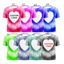 Sublimation Blank Unisex Bleached T-shirt-Heart-M