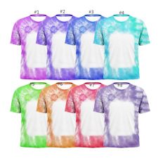 Sublimation Blank Unisex Bleached T-shirt-Rectangle-S