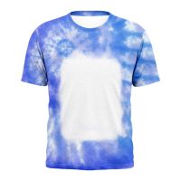 Sublimation Blank Unisex Bleached T-shirt-Rectangle-S