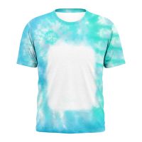 Sublimation Blank Unisex Bleached T-shirt-Rectangle-S