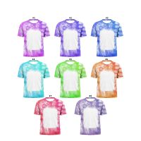 Sublimation Blank Unisex Bleached T-shirt-Rectangle-M