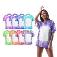 Sublimation Blank Unisex Bleached T-shirt-Rectangle-M