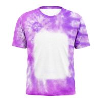 Sublimation Blank Unisex Bleached T-shirt-Rectangle-M