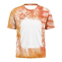 Sublimation Blank Unisex Bleached T-shirt-Rectangle-M