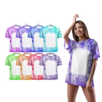 Sublimation Blank Unisex Bleached T-shirt-Rectangle-L