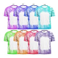 Sublimation Blank Unisex Bleached T-shirt-Rectangle-2XL