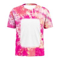 Sublimation Blank Unisex Bleached T Shirt-S